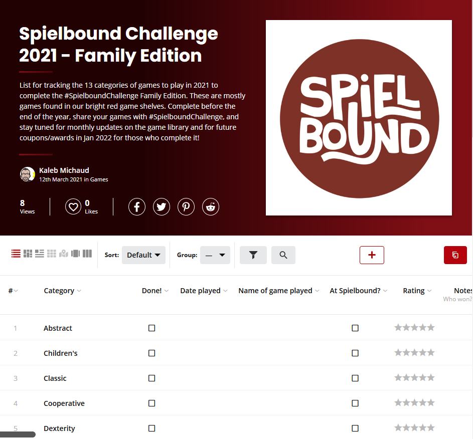 Spielbound Challenge Family Edition.