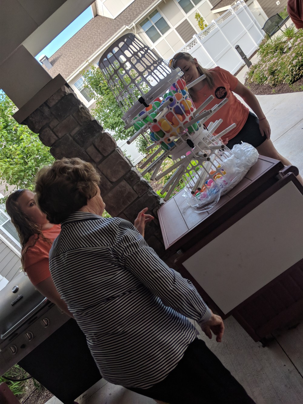 Stay Sharp provided outdoor games at Hillcrest Grand Lodges Fathers Day cookout.